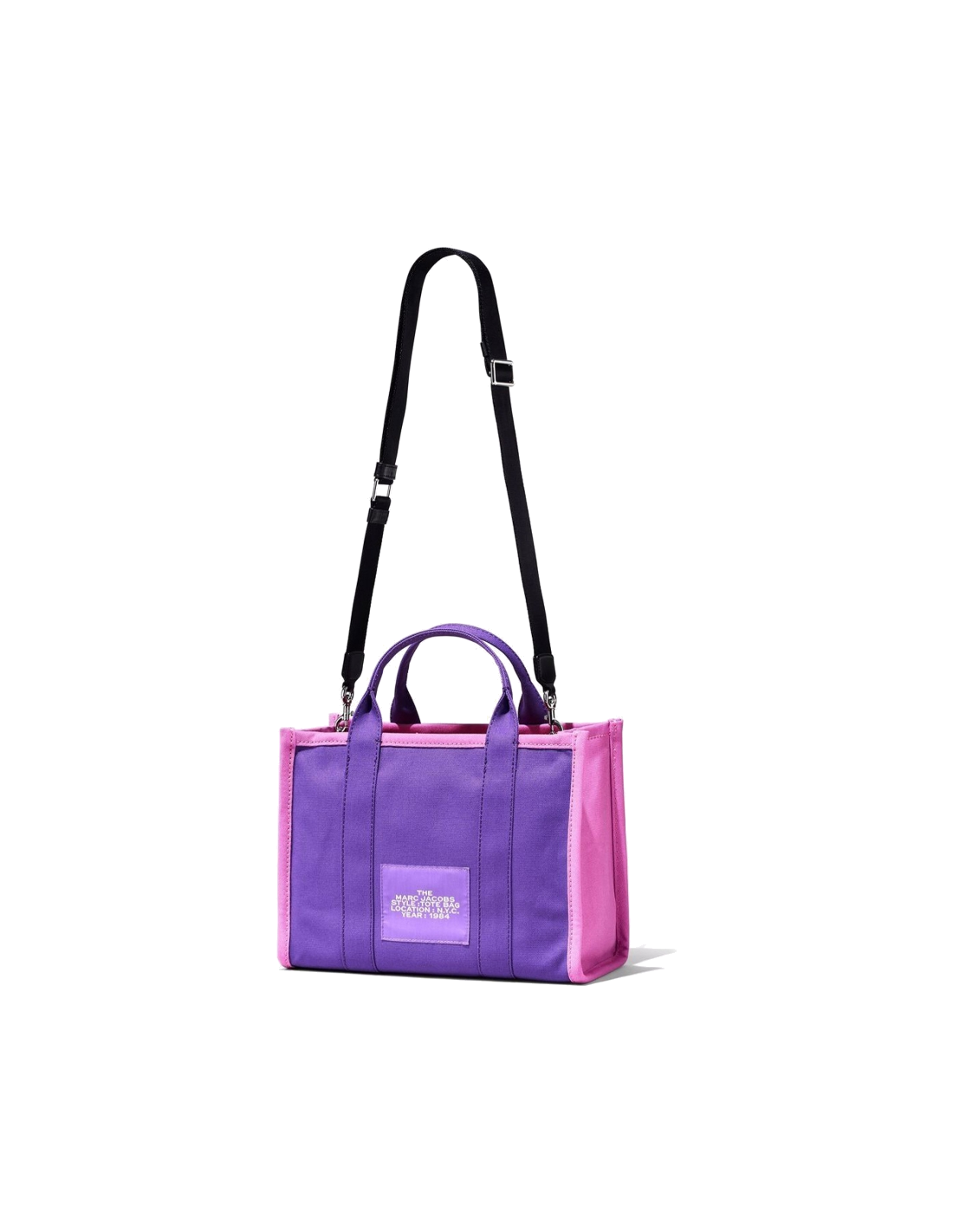 Sac à main Marc Jacobs The Mini Tote Bag en toile - Violet - Rose vue 3