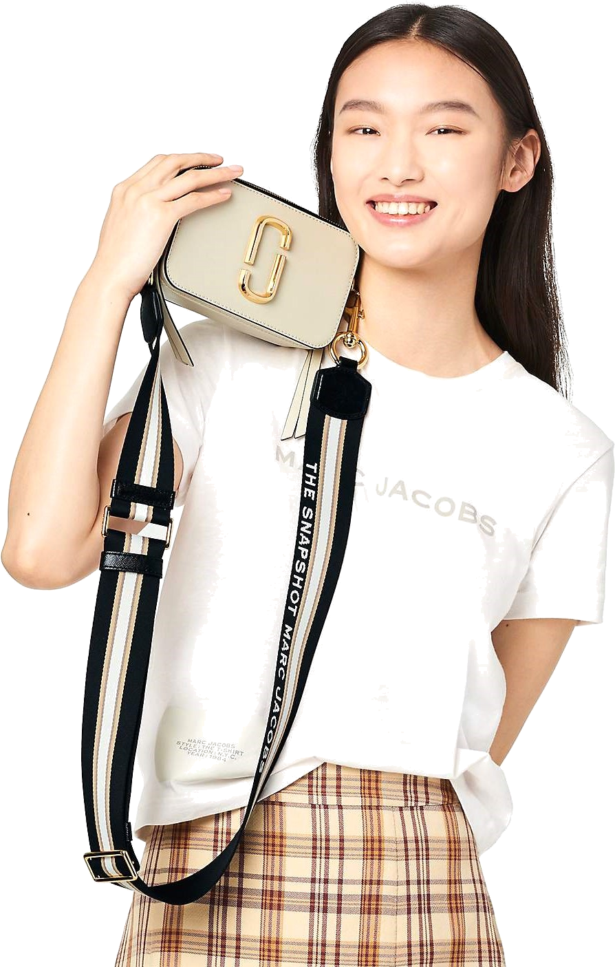 Sac à main bandoulière Marc Jacobs The Snapshot - Beige vue 2