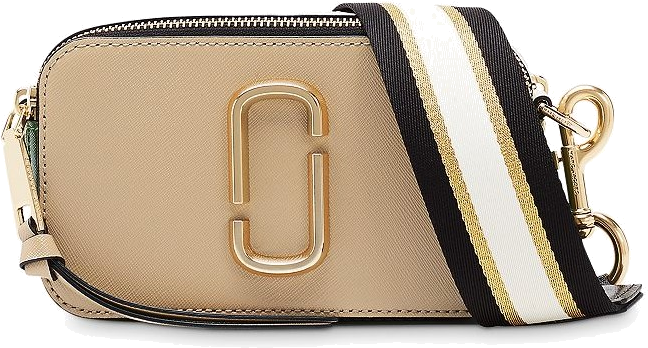 Sac à main bandoulière Marc Jacobs The Snapshot - Beige - Or vue 3