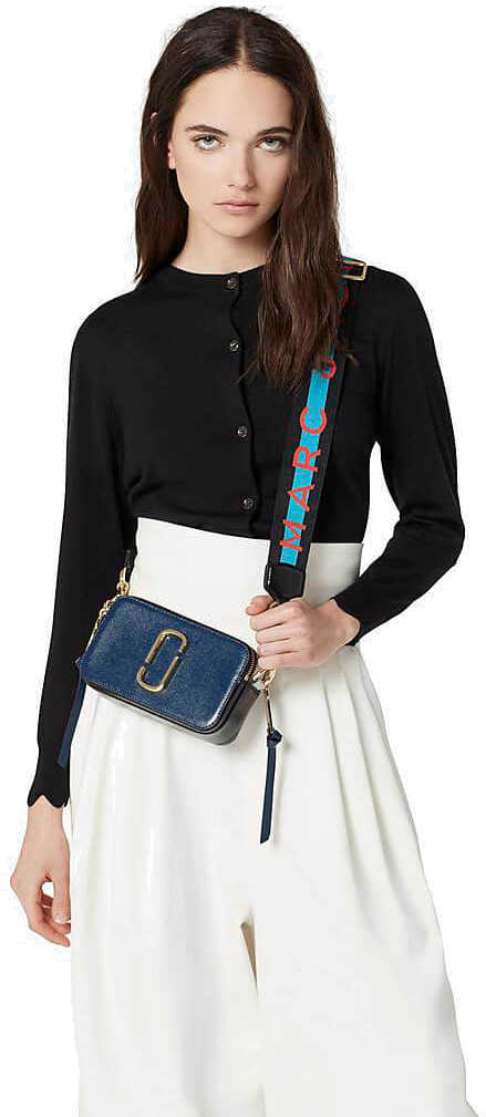 Sac à main bandoulière Marc Jacobs The Snapshot - Bleu vue 5