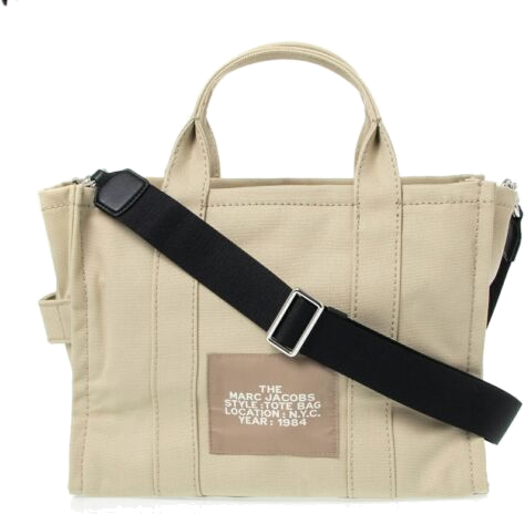 Sac à main Marc Jacobs The Medium Tote Bag en toile - Beige vue 2