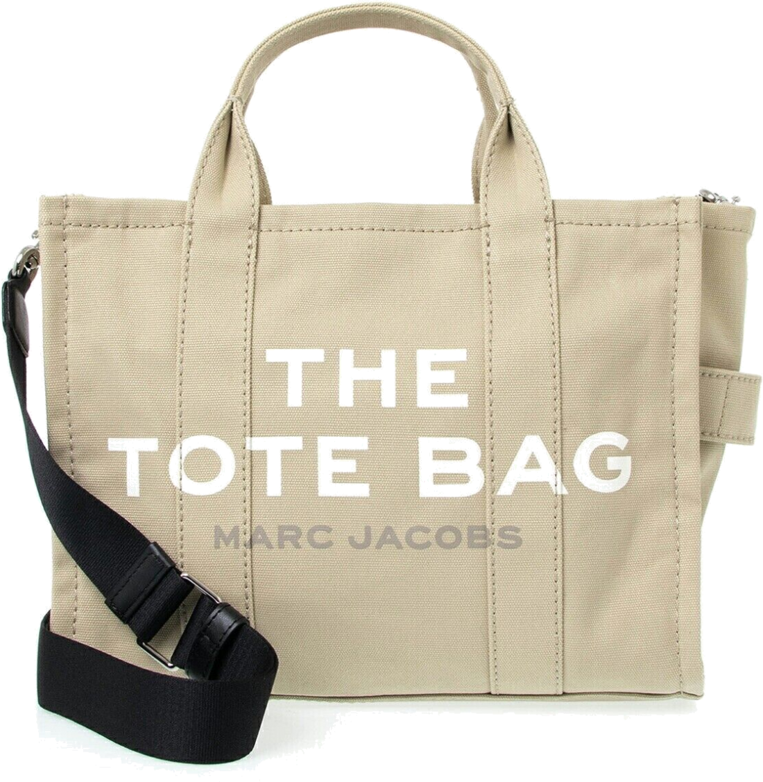 Sac à main Marc Jacobs The Medium Tote Bag en toile - Beige vue 3