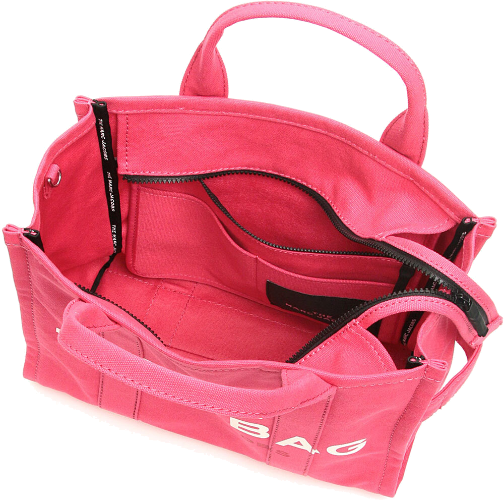 Sac à main Marc Jacobs The Medium Tote Bag en toile - Fuchsia vue 2