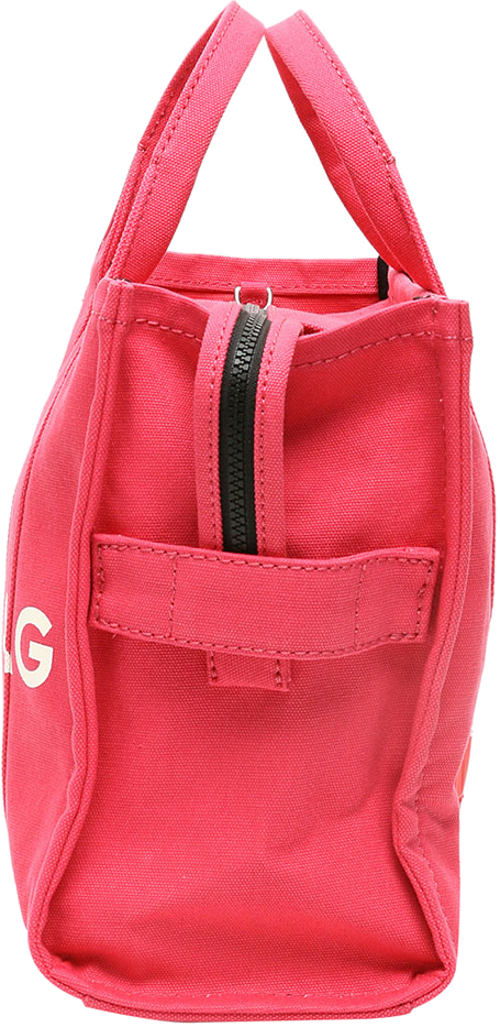 Sac à main Marc Jacobs The Medium Tote Bag en toile - Fuchsia vue 3