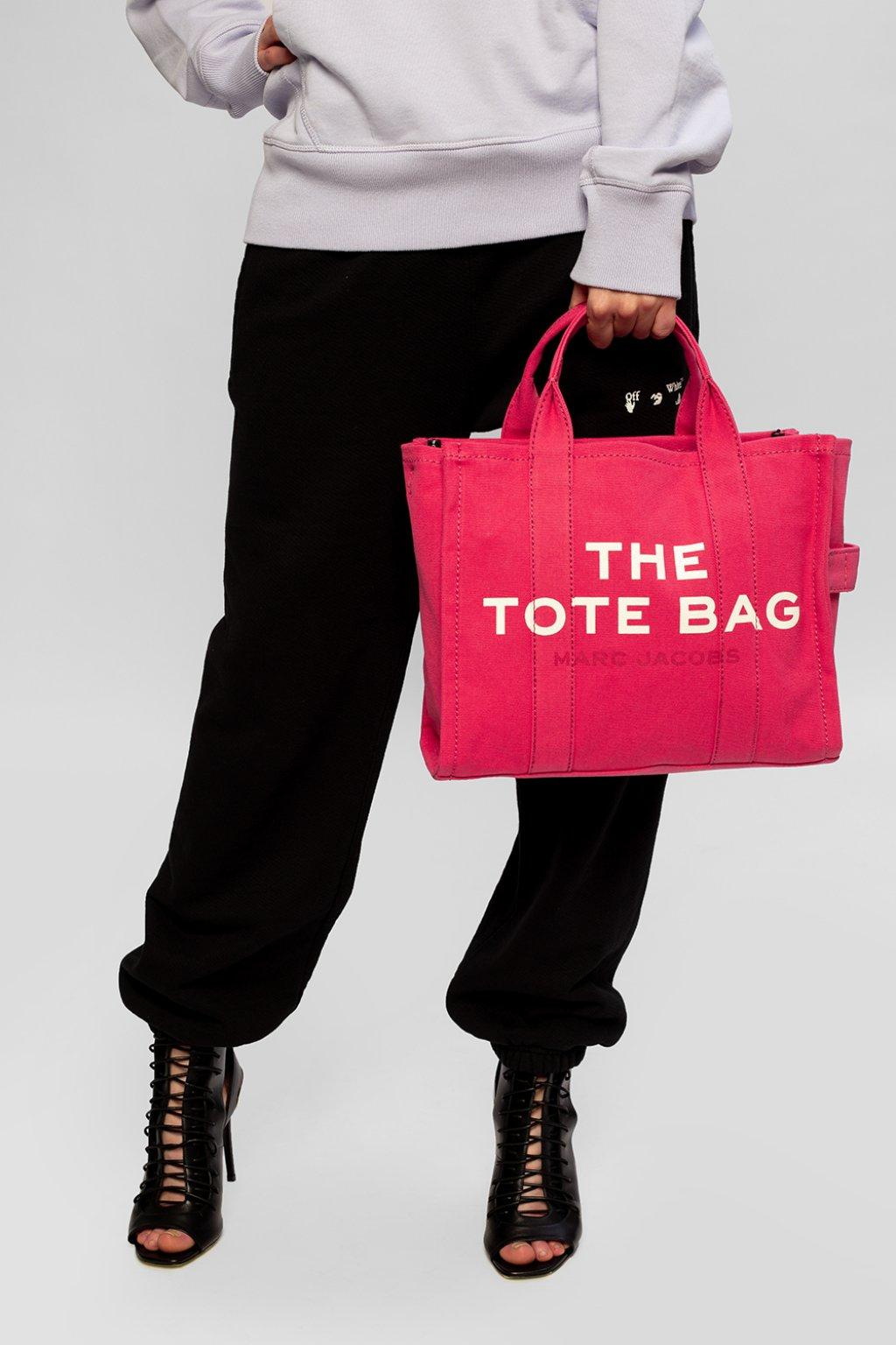 Sac à main Marc Jacobs The Medium Tote Bag en toile - Fuchsia vue 4