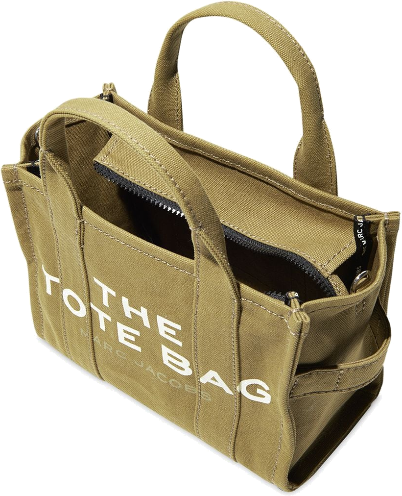 Sac à main Marc Jacobs The Mini Tote Bag en toile - Kaki vue 2