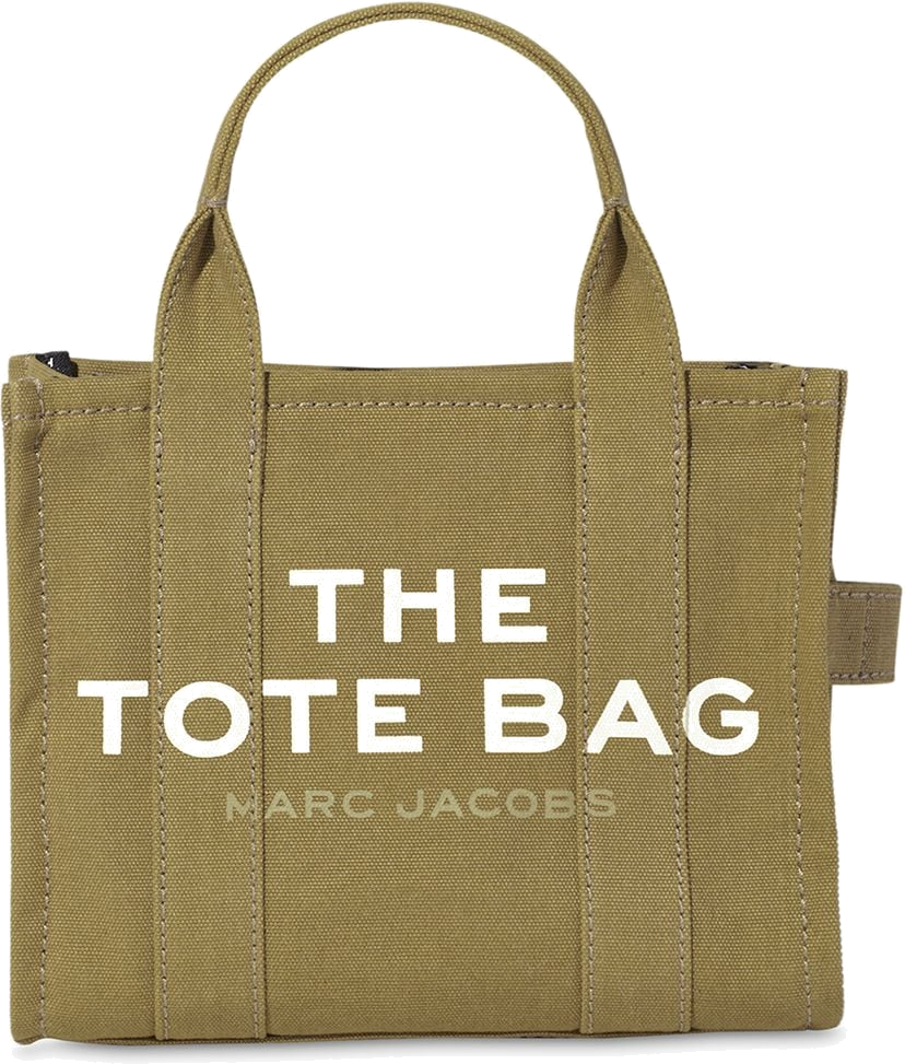 Sac à main Marc Jacobs The Mini Tote Bag en toile - Kaki vue 3