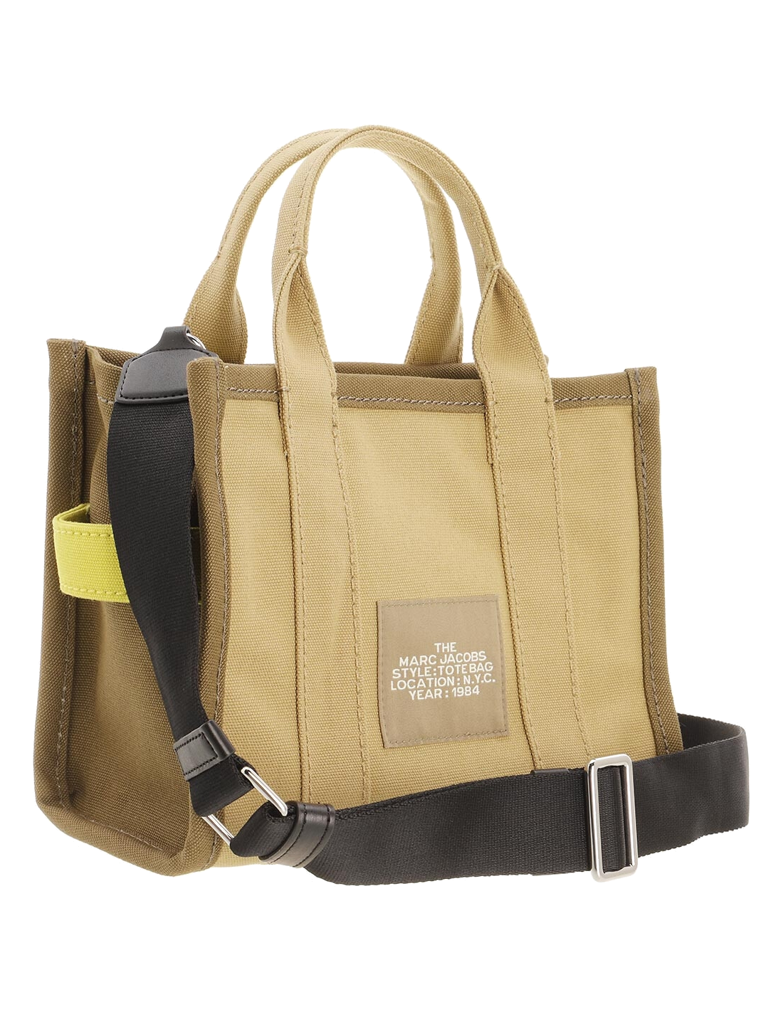 Sac à main Marc Jacobs The Mini Tote Bag en toile - Vert vue 3