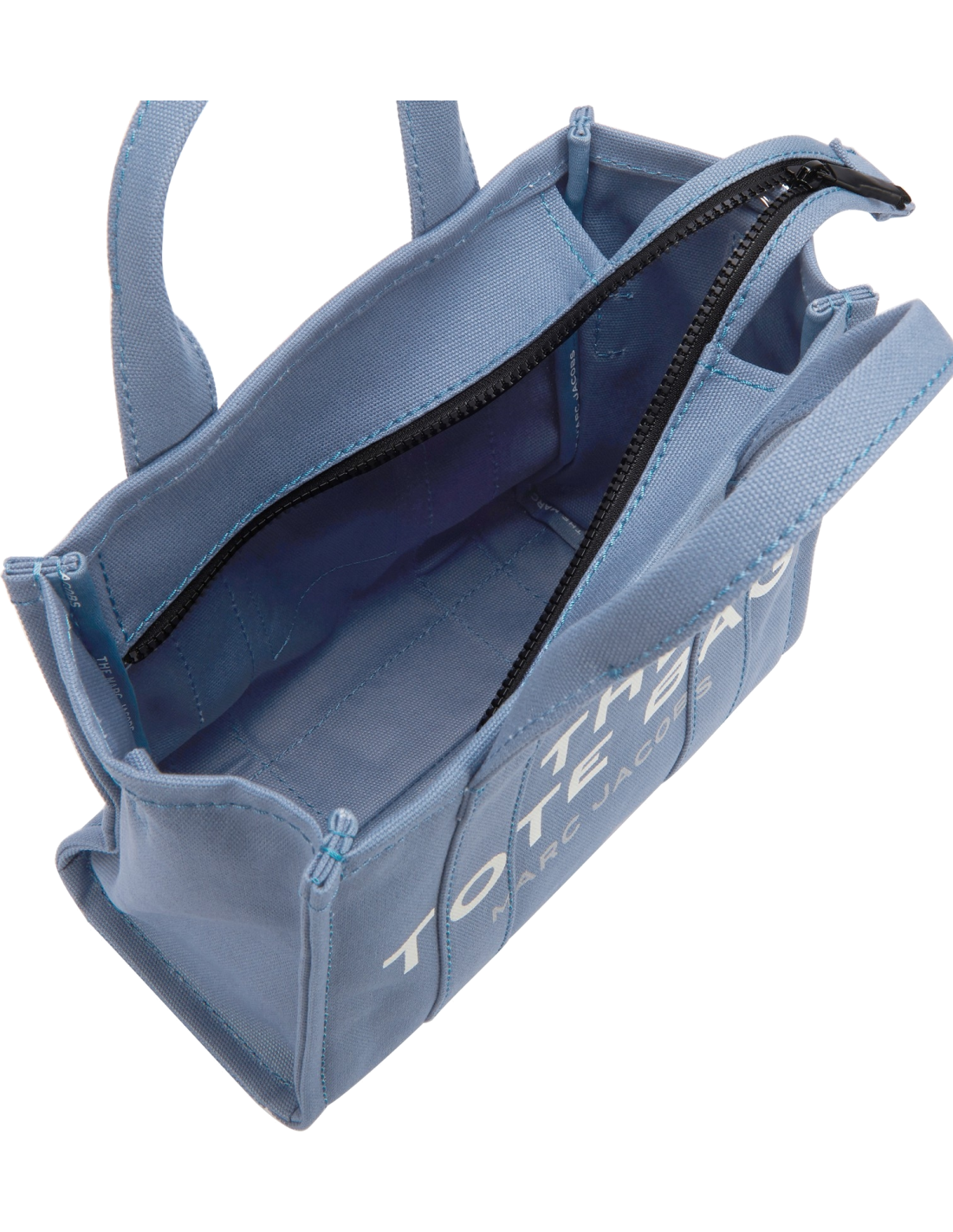 Sac à main Marc Jacobs The Mini Tote Bag en toile - Bleu vue 2