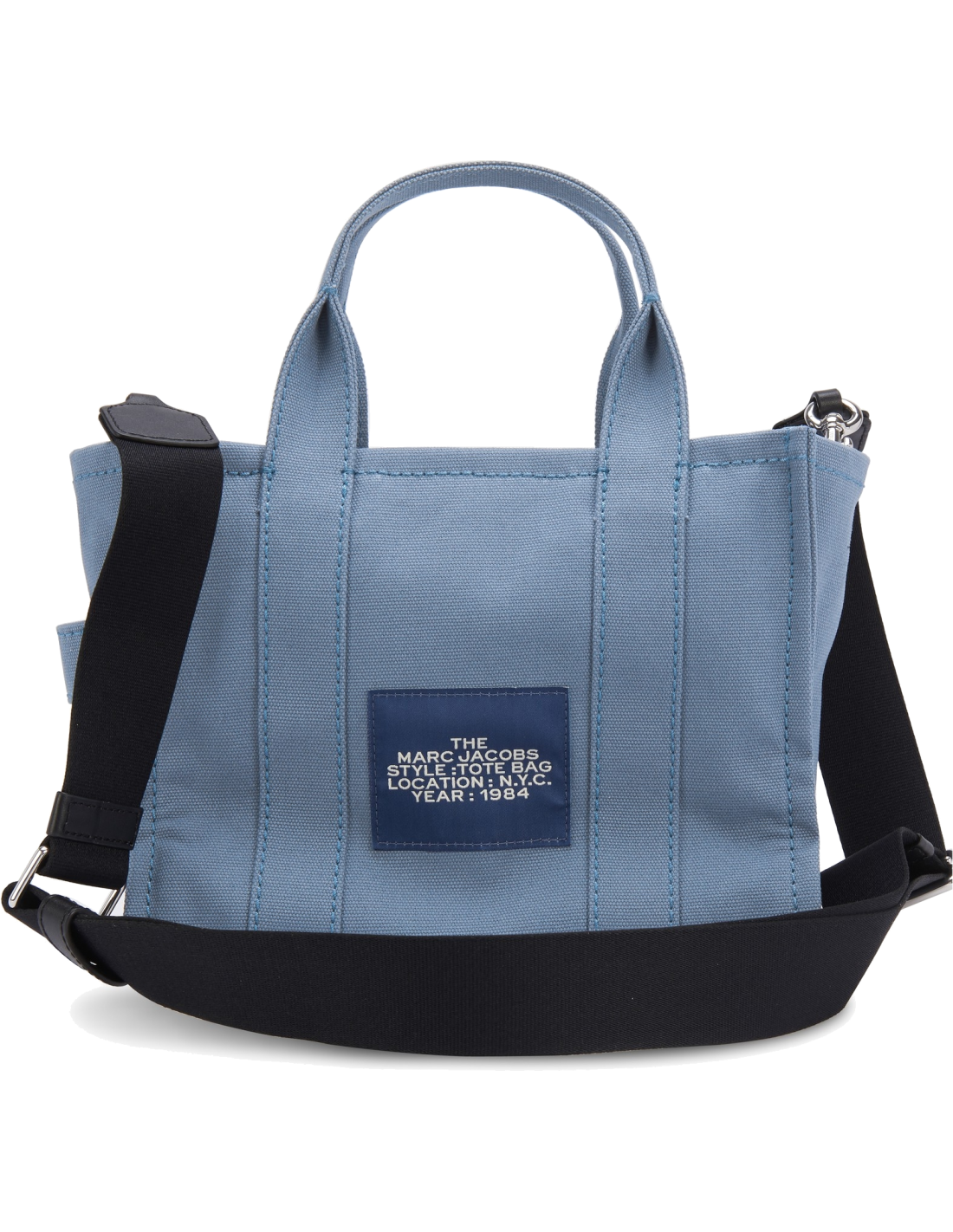 Sac à main Marc Jacobs The Mini Tote Bag en toile - Bleu vue 3