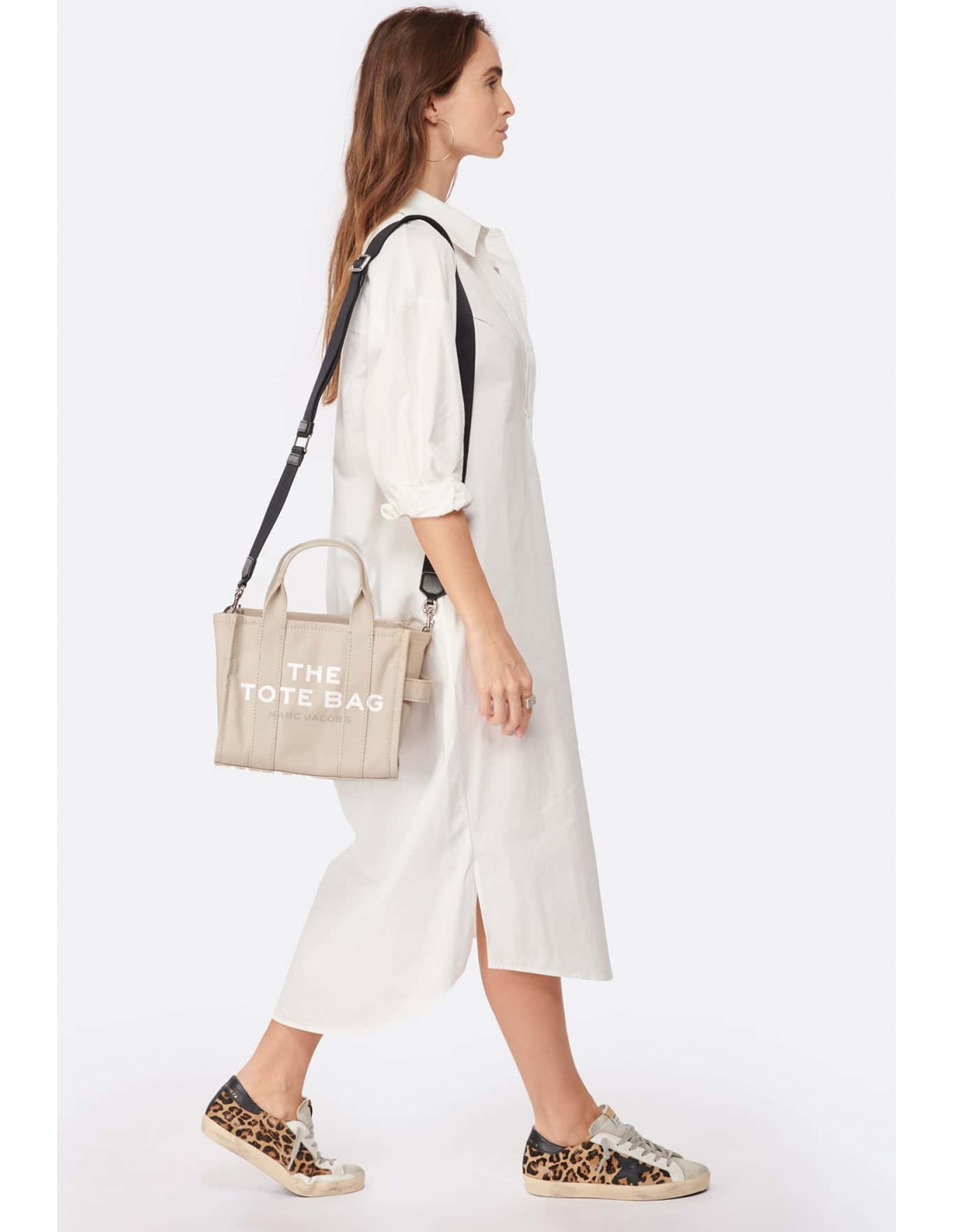 Sac à main Marc Jacobs The Mini Tote Bag en toile - Réf. M0016493 vue 2