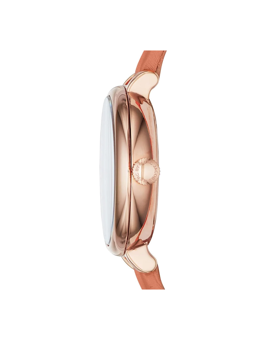 Montre Femme Marc Jacobs MBM1355 à bracelet cuir orange et boîtier or rose