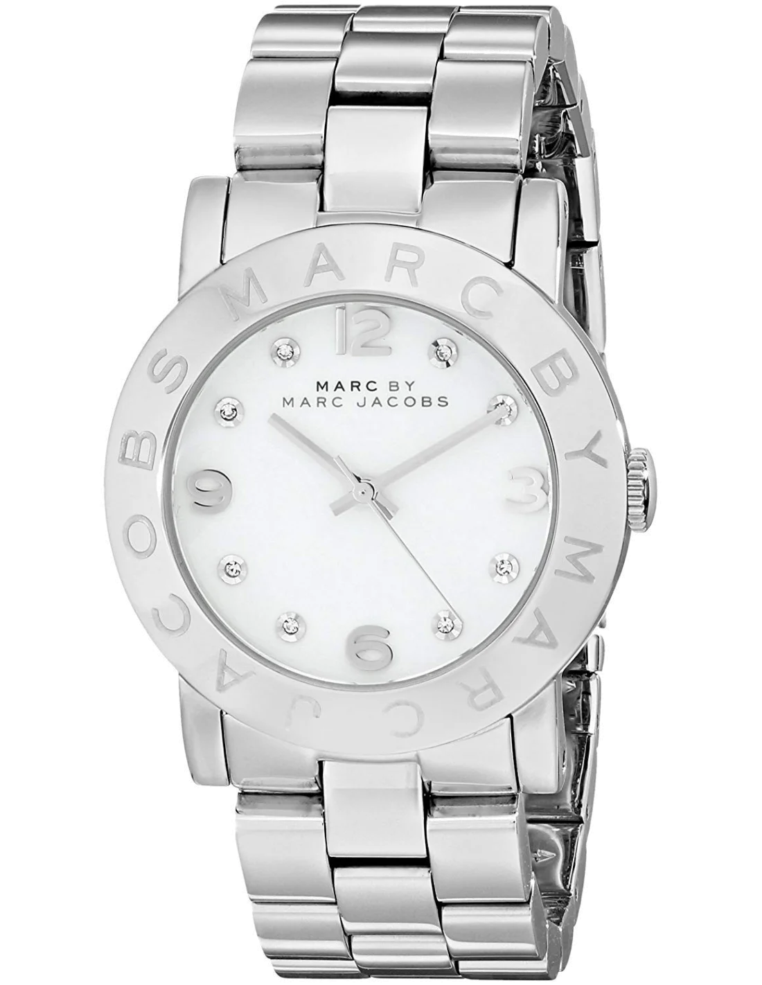 Montre Femme Marc Jacobs Amy MBM3054 Cadran Blanc Acier Inoxydable