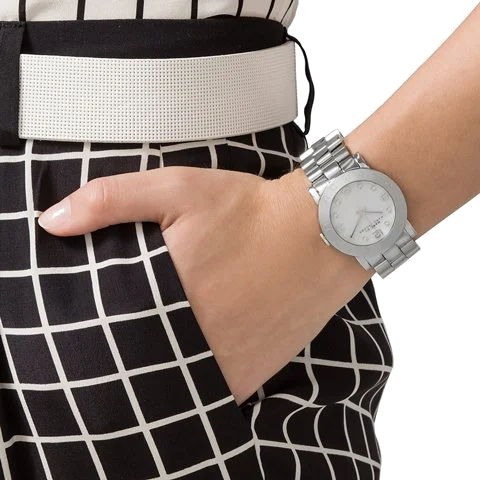 Montre Femme Marc Jacobs Amy MBM3054 Cadran Blanc Acier Inoxydable vue 3