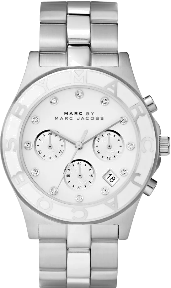 Montre Femme Marc Jacobs MBM3080 Chronographe Acier Argenté