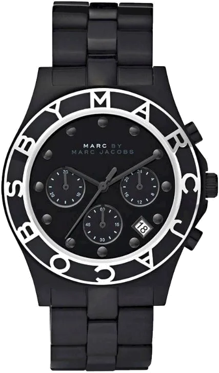 Montre Femme Marc Jacobs MBM3083 Chronographe Acier Noir