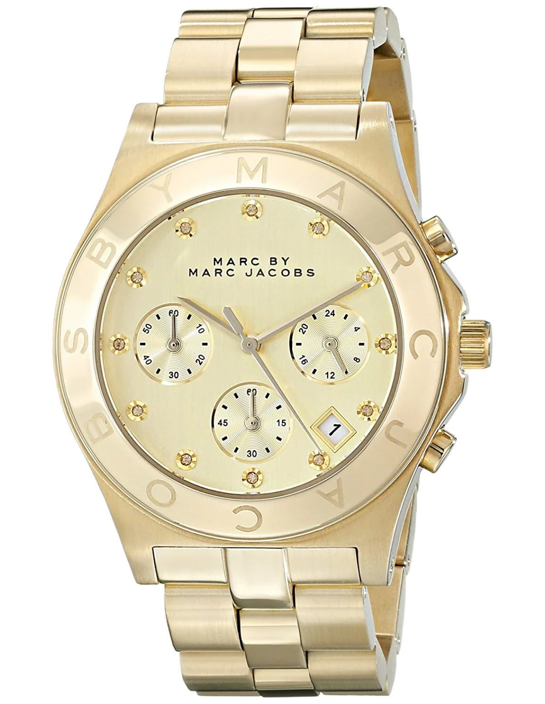 Montre Marc Jacobs MBM3101 Chronographe Unisexe en Acier Doré