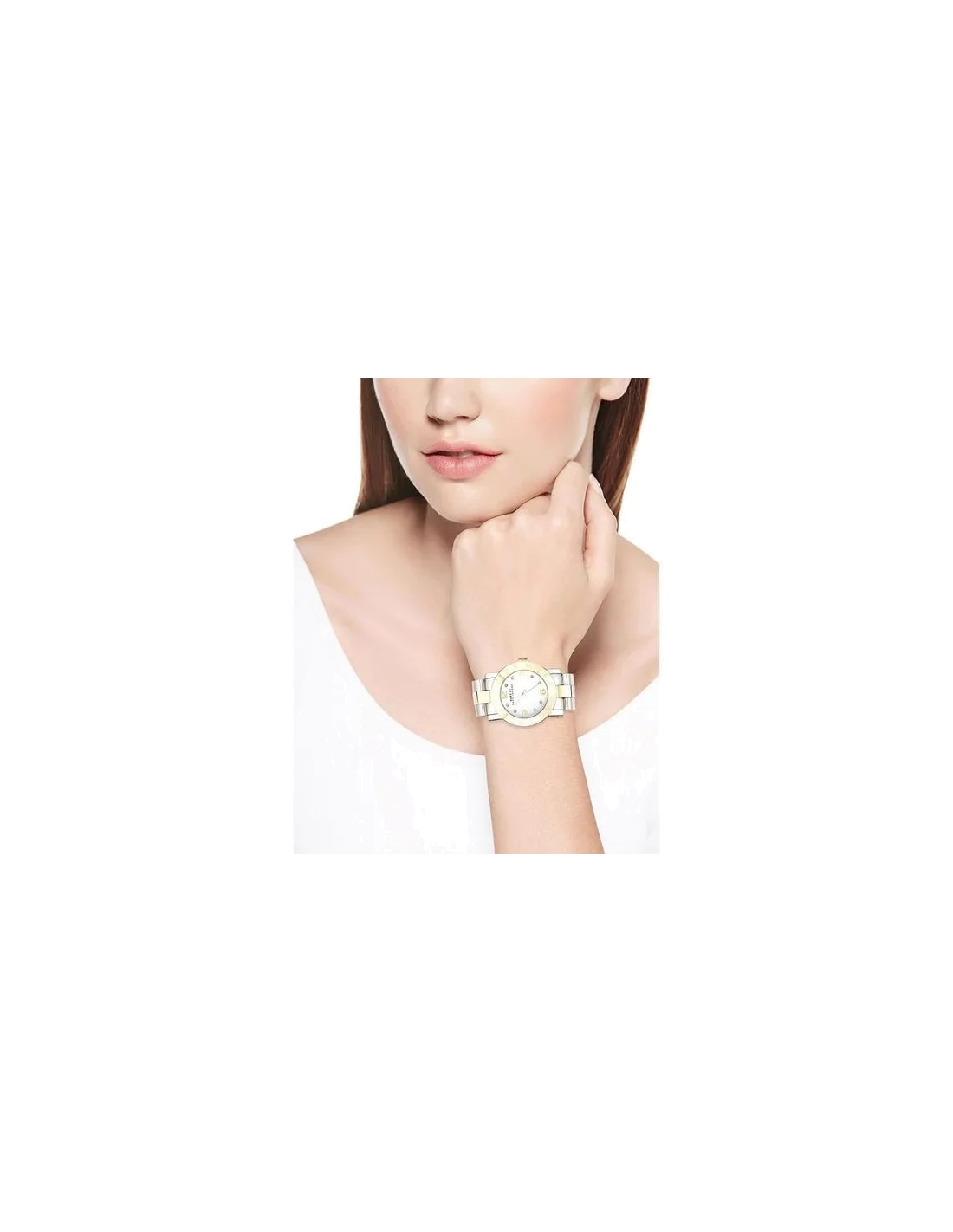 Montre Femme Marc Jacobs MBM3139 Acier Inoxydable Argent et Doré 36 mm vue 4