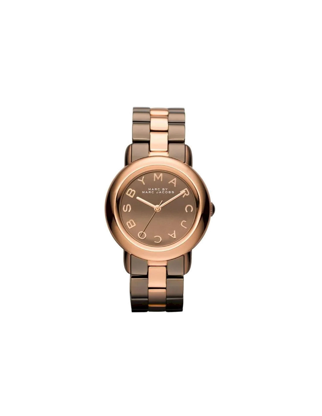 Montre femme Marc Jacobs MBM3171 - Cadran et bracelet marron, boîtier or rose