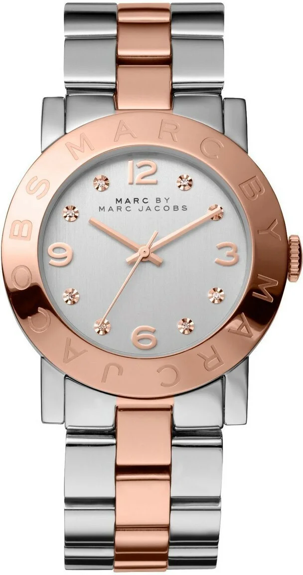 Montre Femme Marc Jacobs MBM3194 Acier Bicolore Argent et Doré Rose