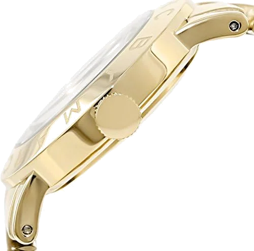 Montre Femme Marc Jacobs Amy MBM3220 - Cadran Turquoise, Boîtier et Bracelet Acier Doré vue 2