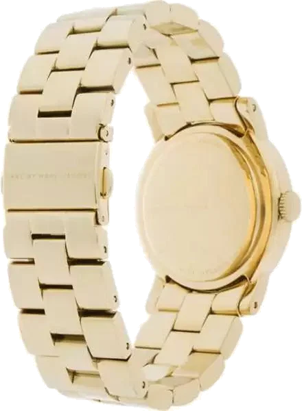 Montre Femme Marc Jacobs Amy MBM3220 - Cadran Turquoise, Boîtier et Bracelet Acier Doré vue 4