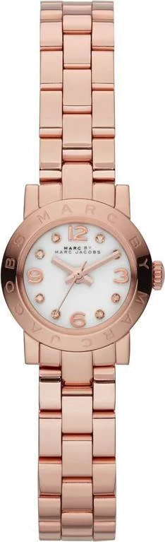 Montre Femme Marc Jacobs Amy MBM3227 en Acier Or Rose et Diamants Blush