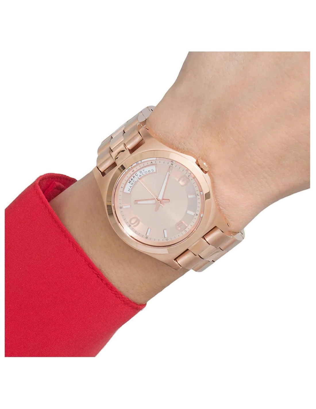 Montre Femme Marc Jacobs Baby Dave MBM3232 en Acier Or Rose vue 2