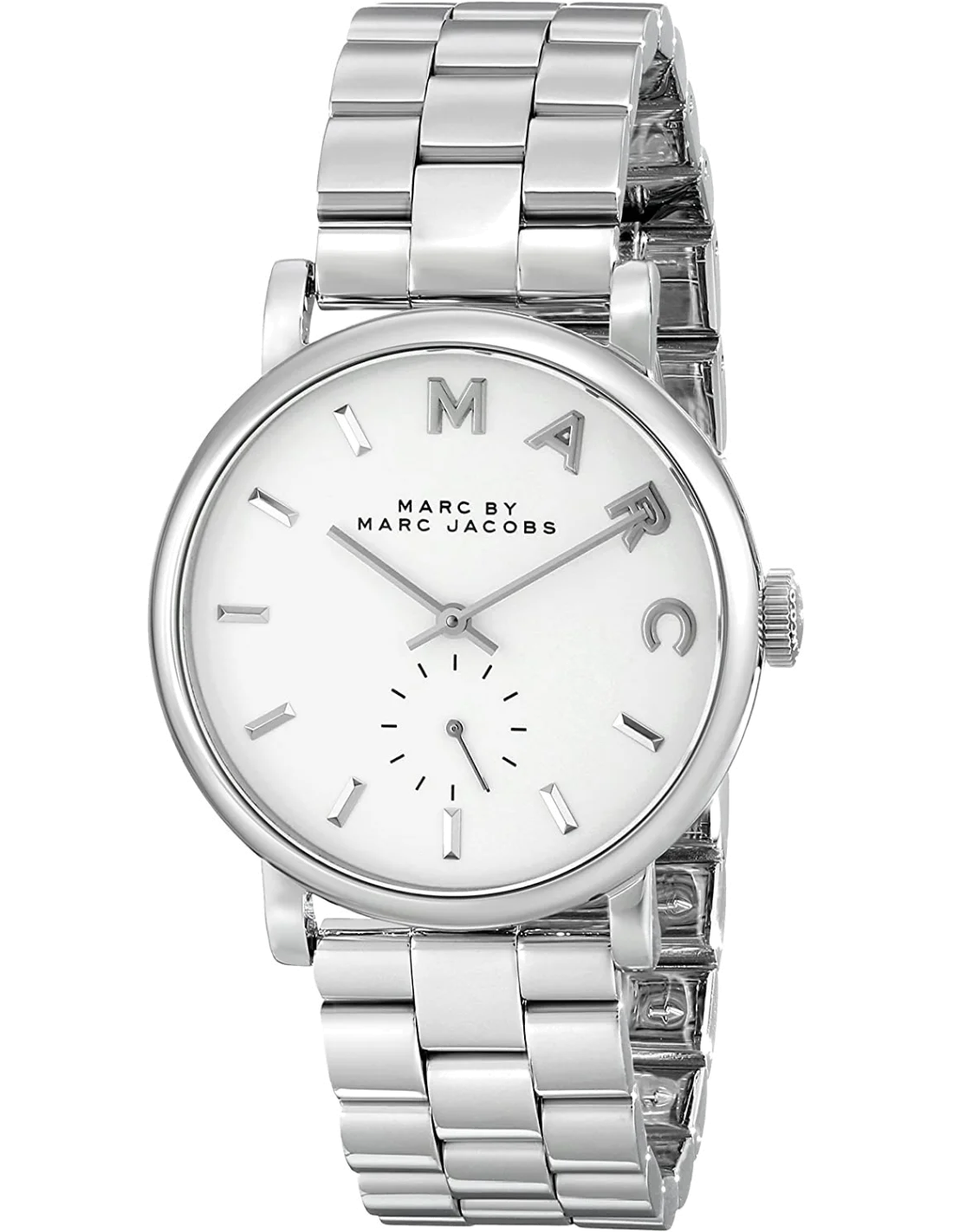Montre Femme Marc Jacobs MBM3242 Cadran Blanc Acier Poli
