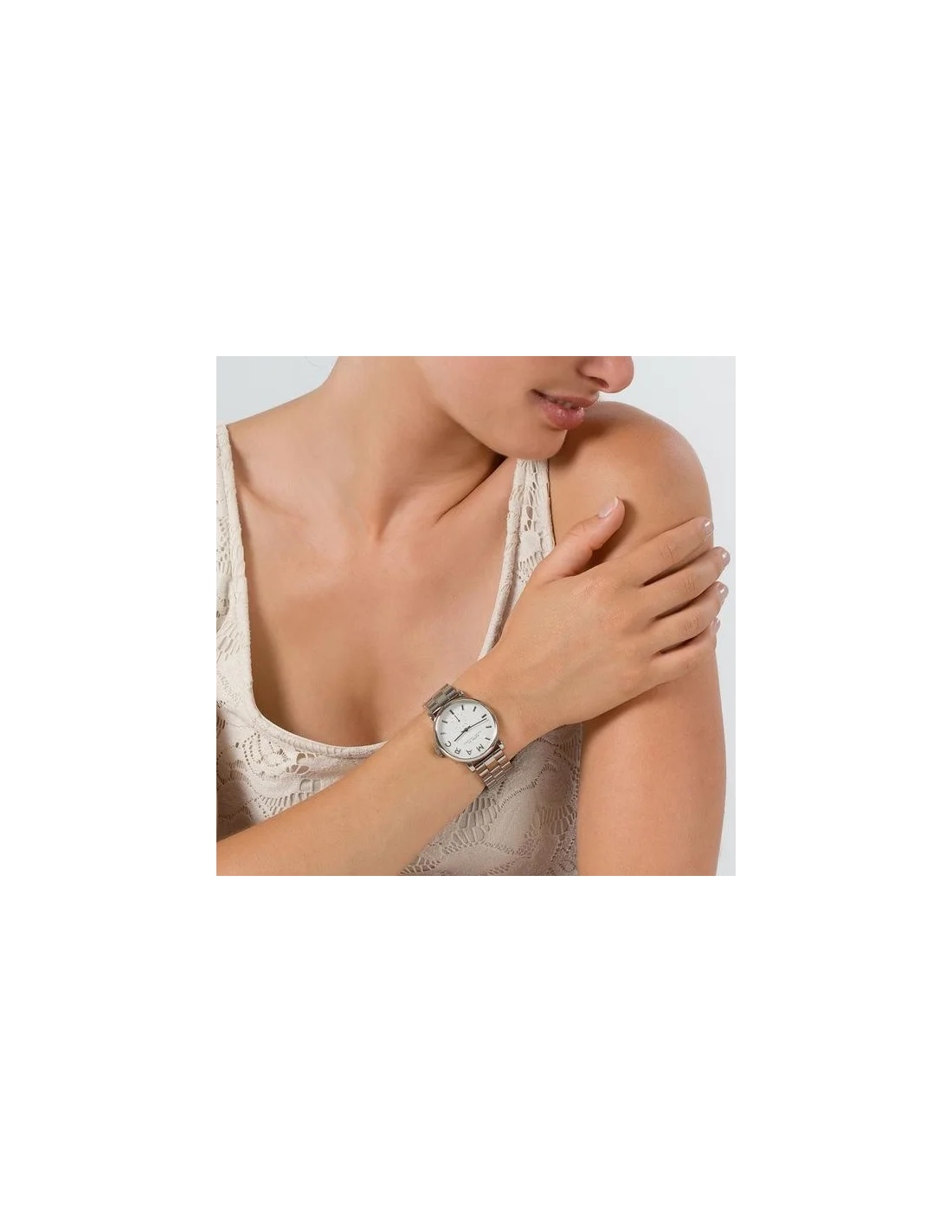 Montre Femme Marc Jacobs MBM3242 Cadran Blanc Acier Poli vue 4