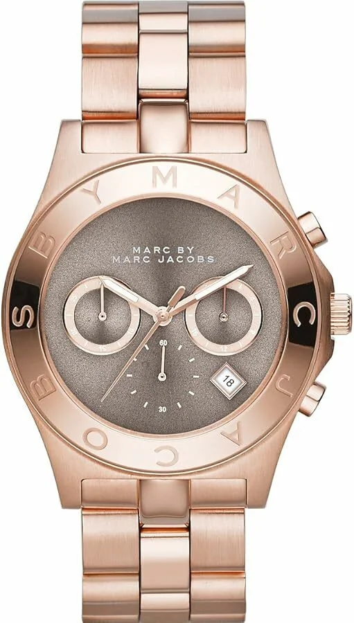 Montre Marc Jacobs MBM3308 Chronographe Femme en Acier Or Rose