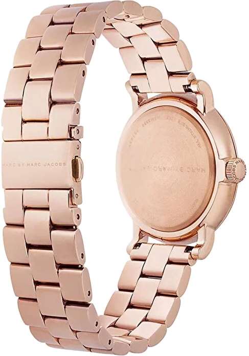 Montre Femme Marc Jacobs MBM3330 Cadran Bleu & Bracelet Acier Or Rose vue 2