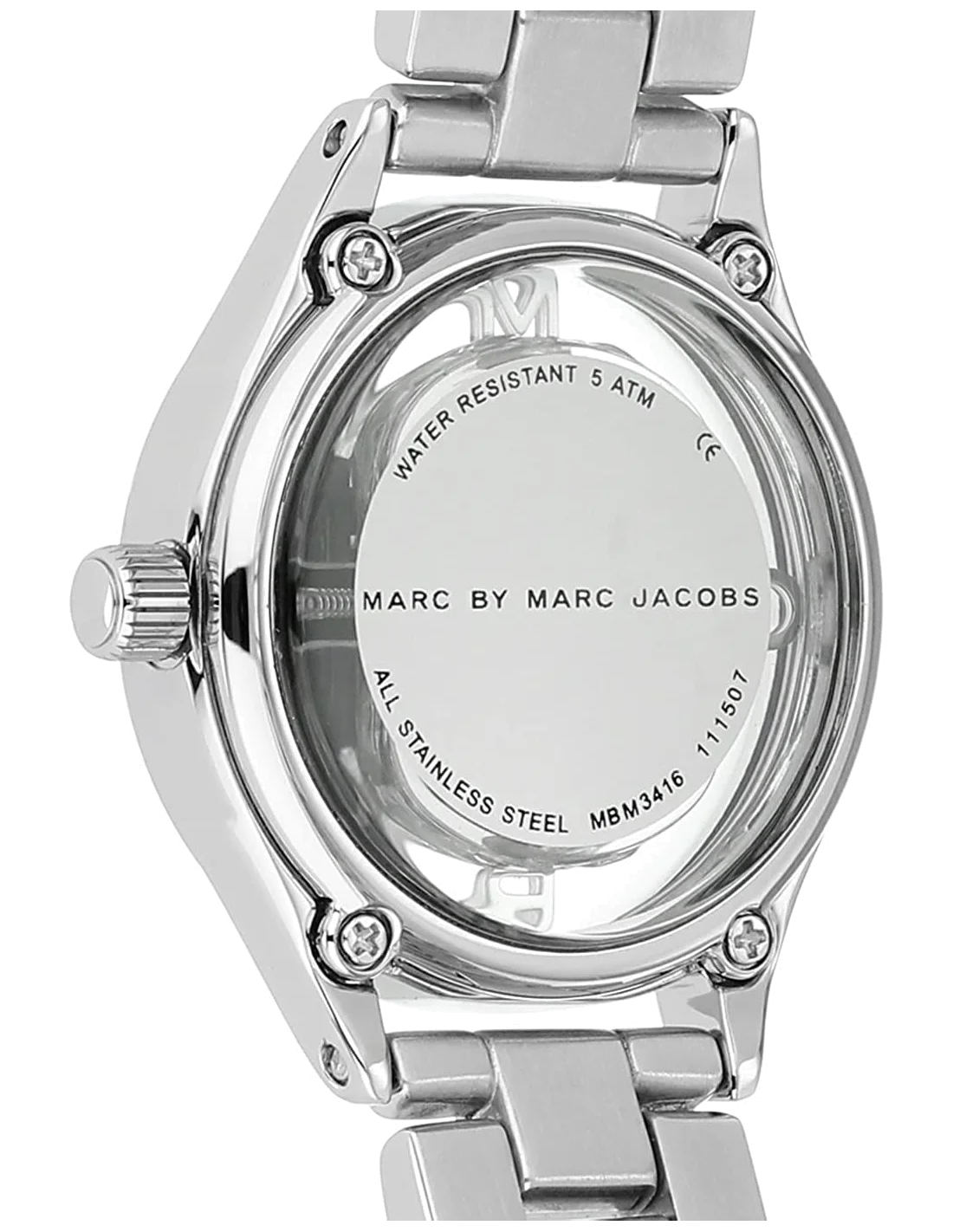 Montre femme Marc Jacobs Tether MBM3416 Cadran squelette argent vue 2