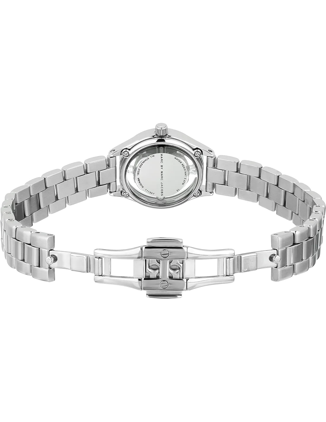 Montre femme Marc Jacobs Tether MBM3416 Cadran squelette argent vue 3