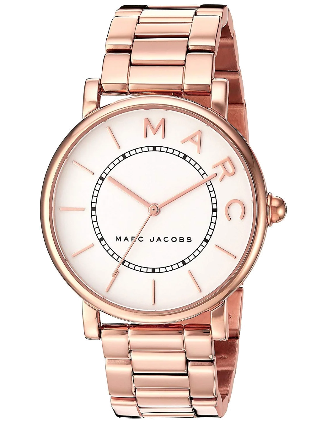 Montre Femme Marc Jacobs Roxy MJ3523 en acier or rose et cadran blanc