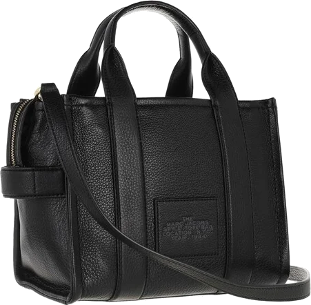 Sac à main Marc Jacobs The Mini Tote Bag en cuir grainé - Lilas vue 5