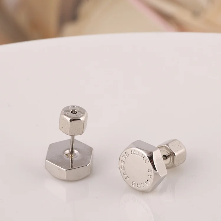 Boucles d'oreilles pour femme Marc by Marc Jacobs en acier argenté - Réf. M3PE565-S vue 2