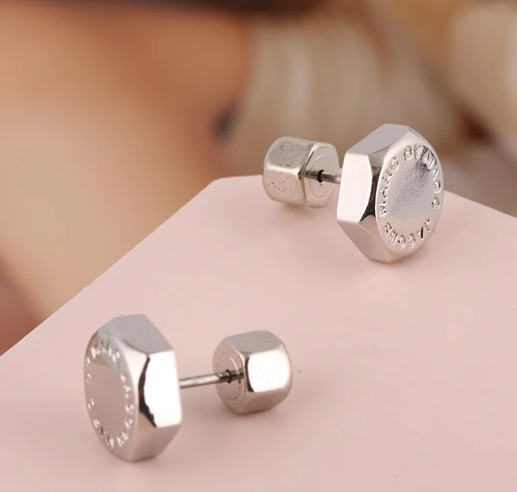 Boucles d'oreilles pour femme Marc by Marc Jacobs en acier argenté - Réf. M3PE565-S vue 4