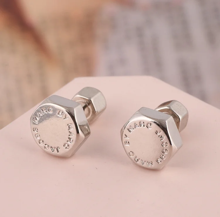 Boucles d'oreilles pour femme Marc by Marc Jacobs en acier argenté - Réf. M3PE565-S vue 5