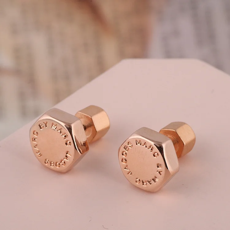 Boucles d'oreilles Marc by Marc Jacobs M3PE565-RG en acier or rose pour femme vue 2