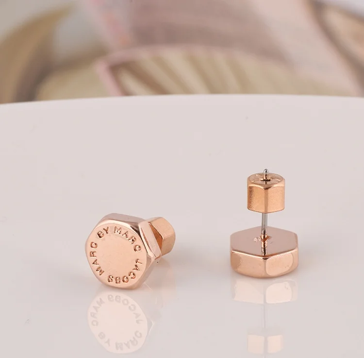 Boucles d'oreilles Marc by Marc Jacobs M3PE565-RG en acier or rose pour femme vue 3