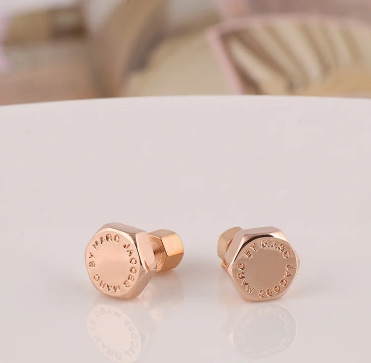 Boucles d'oreilles Marc by Marc Jacobs M3PE565-RG en acier or rose pour femme vue 4