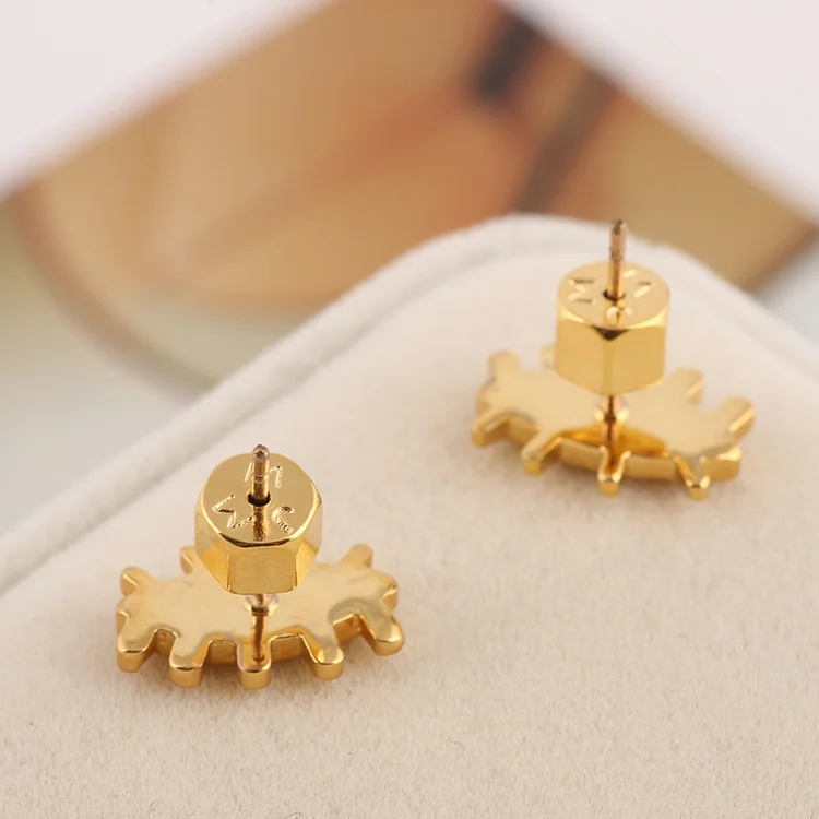 Boucles d'oreilles femme Marc by Marc Jacobs en acier doré - Réf. MARC-WL271 vue 2