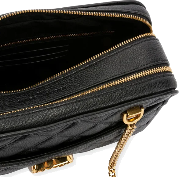Sac à main femme Marc Jacobs The Status en cuir matelassé noir, référence M0015817-001 vue 3