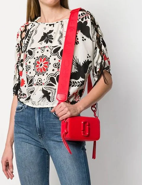 Sac à main bandoulière Marc Jacobs The Snapshot pour femme, Germanium Rouge - Réf. M0014867-612 vue 5