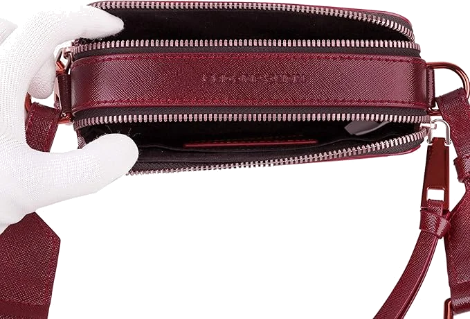 Sac à main bandoulière Marc Jacobs The Snapshot Bordeaux pour femme - Réf. M0015476-615 vue 6