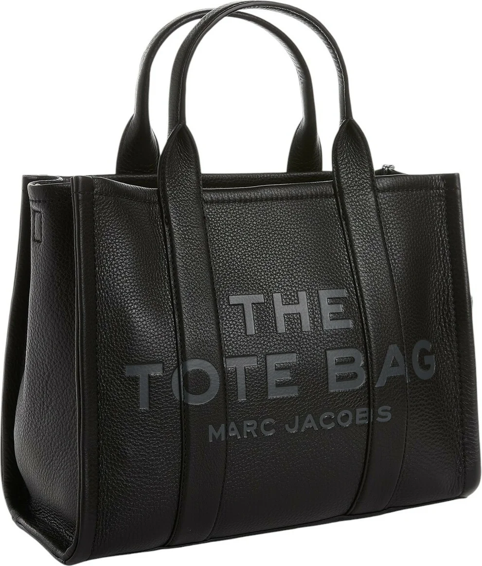 Sac à main Marc Jacobs Medium The Tote Bag en cuir grainé - Réf. H004L01PF21-001 vue 2