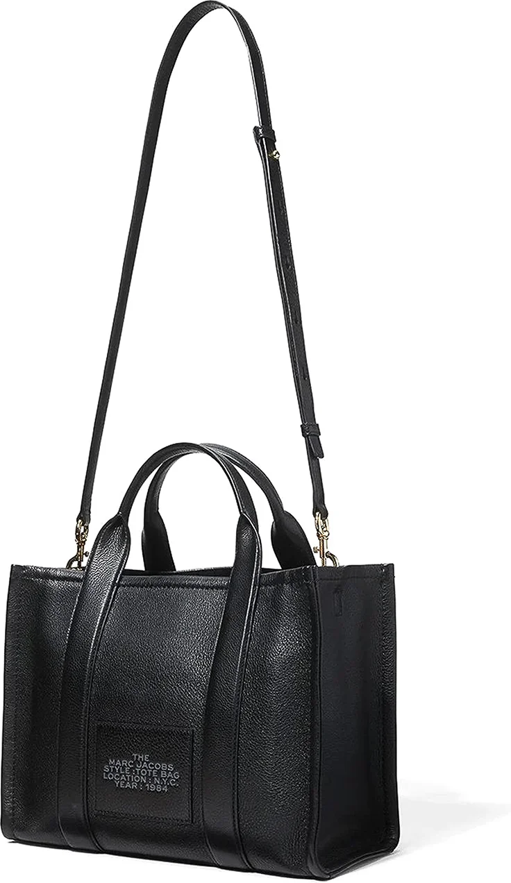 Sac à main Marc Jacobs Medium The Tote Bag en cuir grainé - Réf. H004L01PF21-001 vue 3