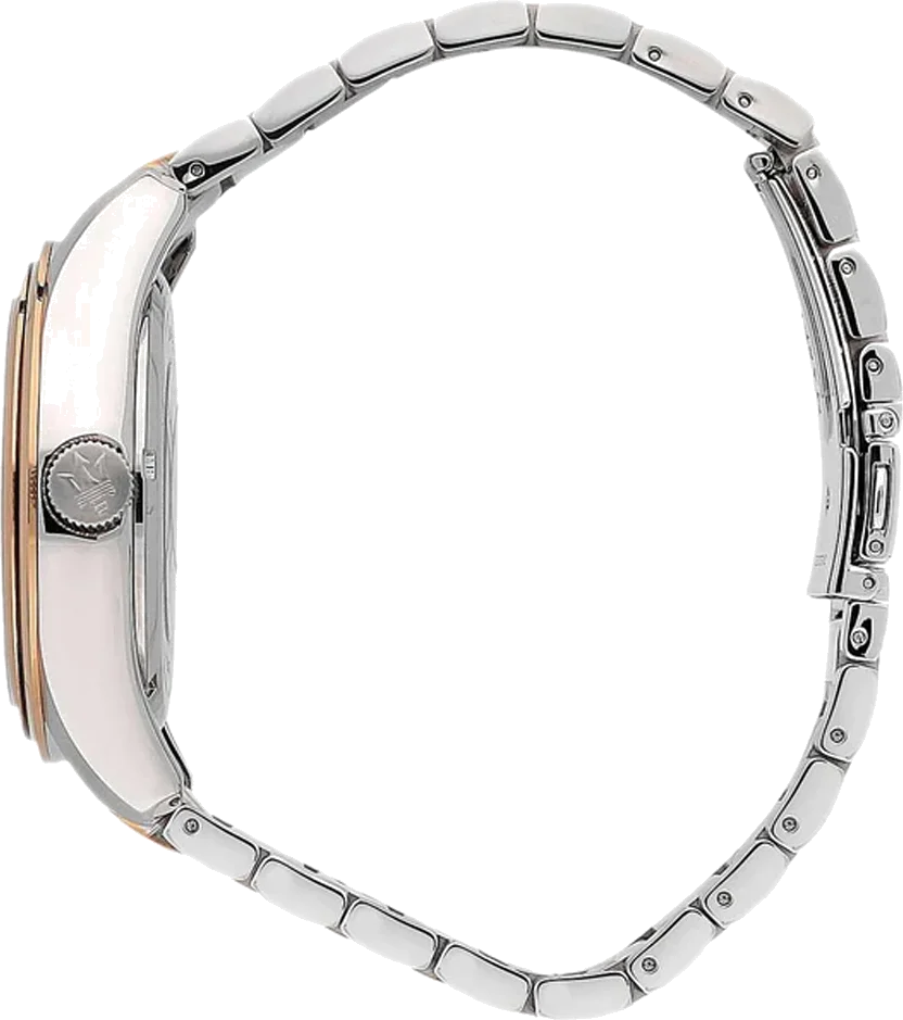 Montre Maserati Traguardo automatique squelette R8823112001 pour homme, acier argent et or rose vue 2