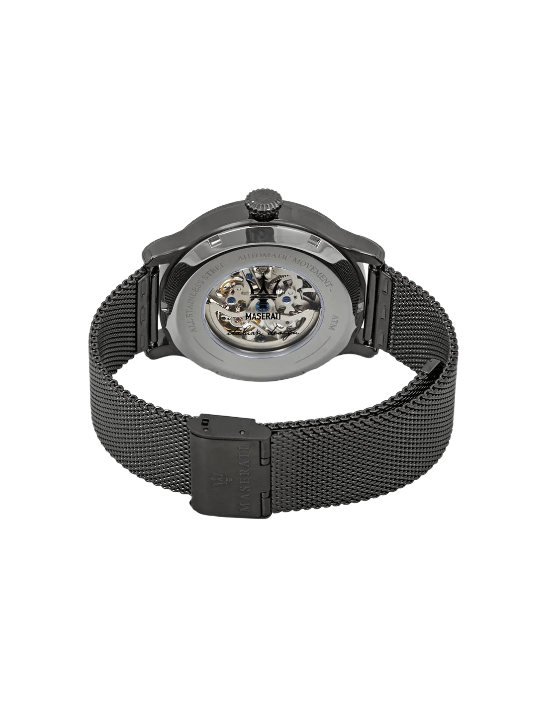 Montre Maserati Epoca Automatique Squelette 42mm Acier Noir R8823118002 pour Homme vue 4